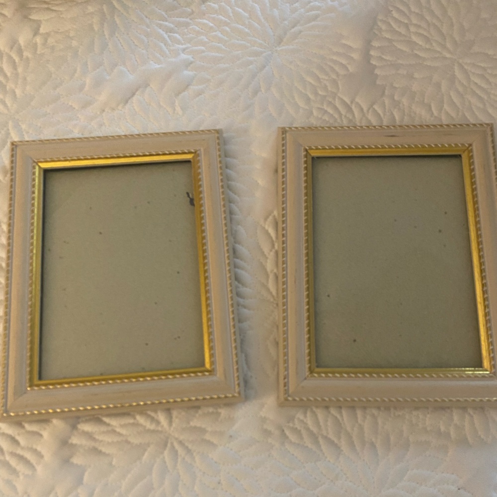 Elegant Gold and Cream Picture Frames